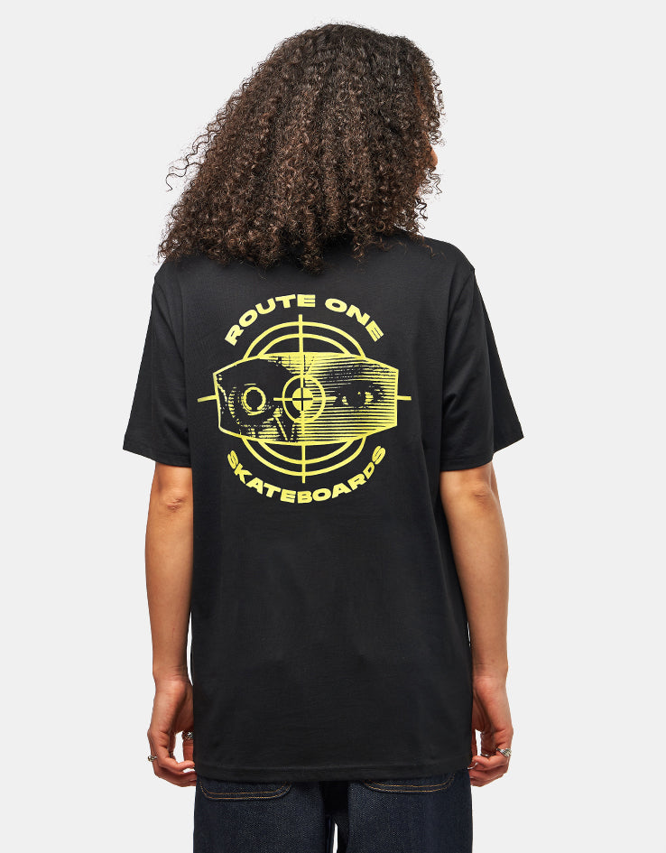 Route One Cyborg Organic T-Shirt - Black