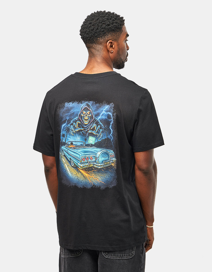 Route One Grim Horizons Organic T-Shirt - Black