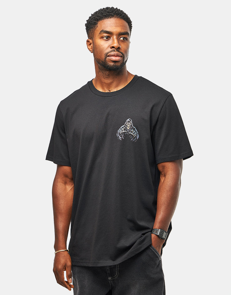 Route One Grim Horizons Organic T-Shirt - Black