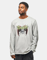 Route One Mayhem Organic L/S T-Shirt - Heather Grey