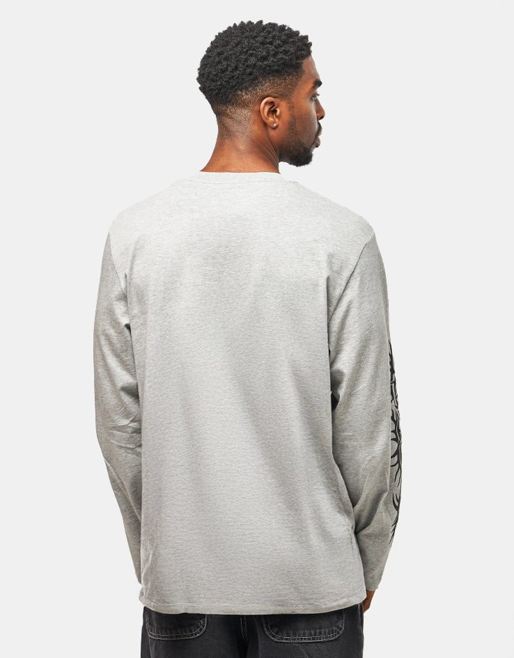 Route One Mayhem Organic L/S T-Shirt - Heather Grey