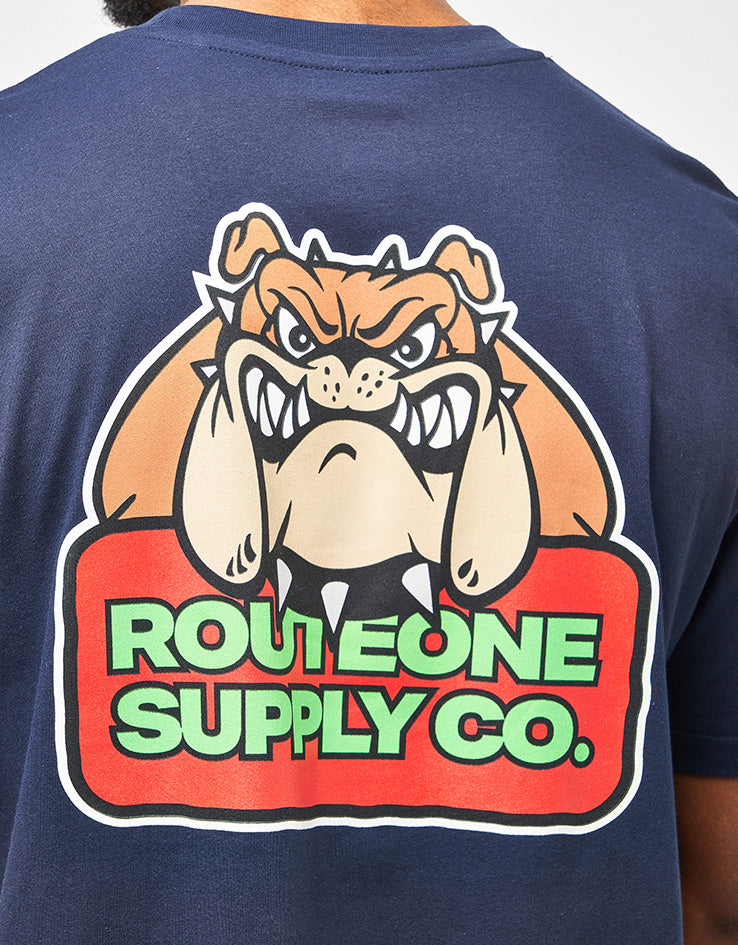Route One Big Dawg Organic T-Shirt - French Navy