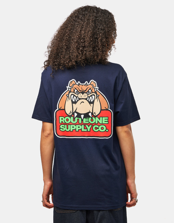 Route One Big Dawg Organic T-Shirt - French Navy