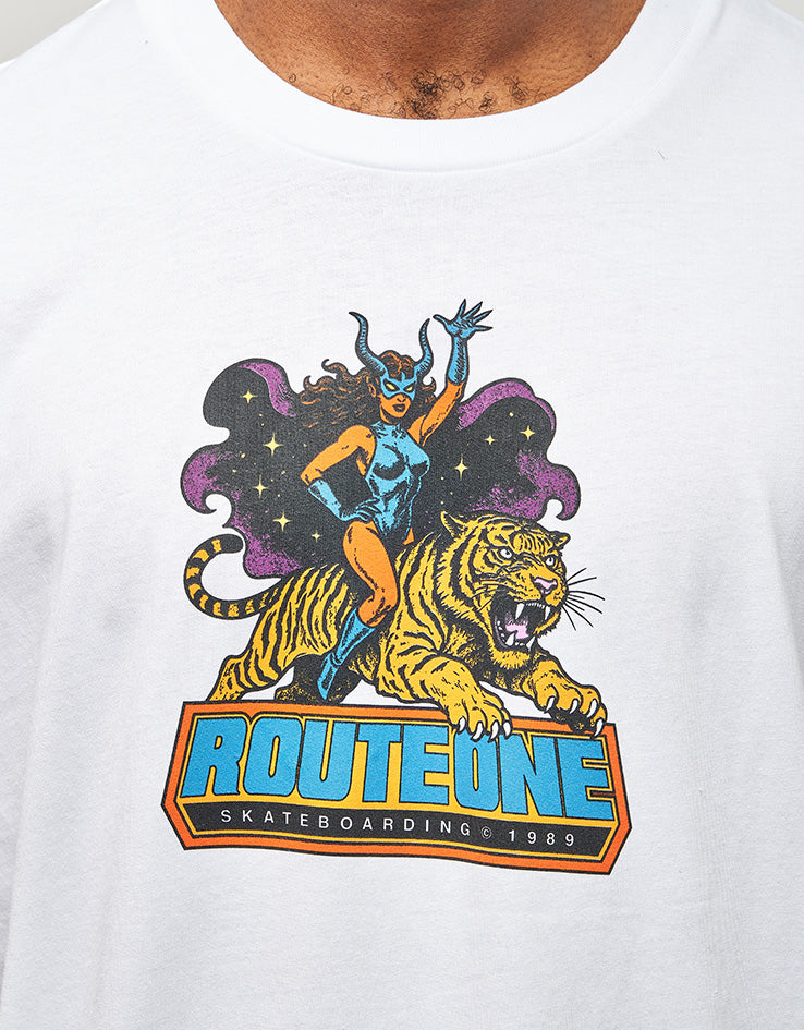 Route One Warrioress Organic T-Shirt - White