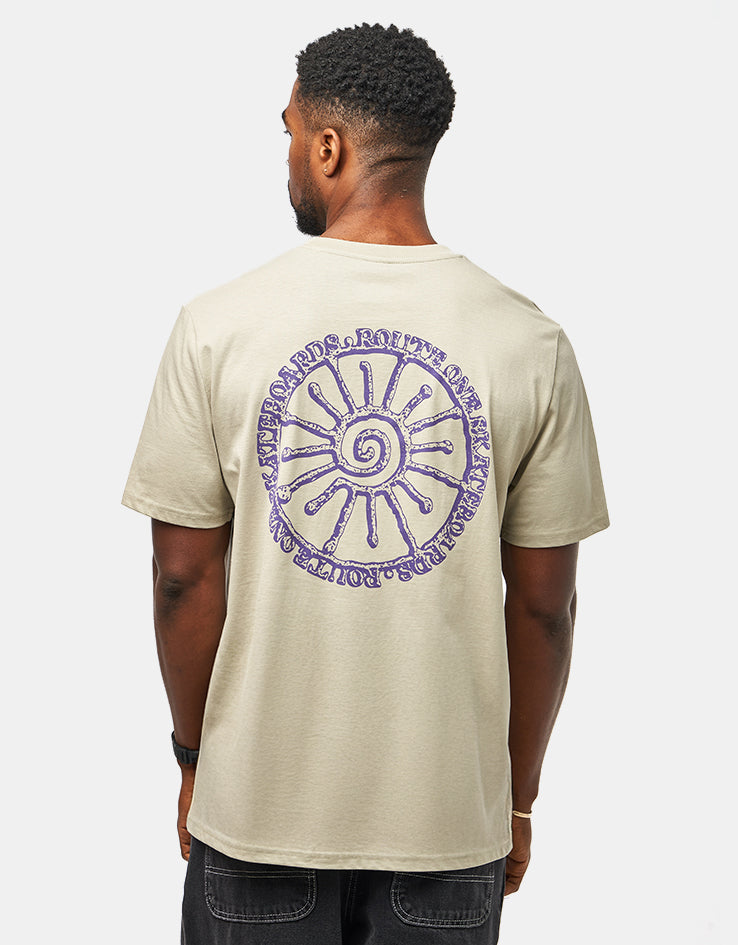 Route One Scaphe Organic T-Shirt - Stone