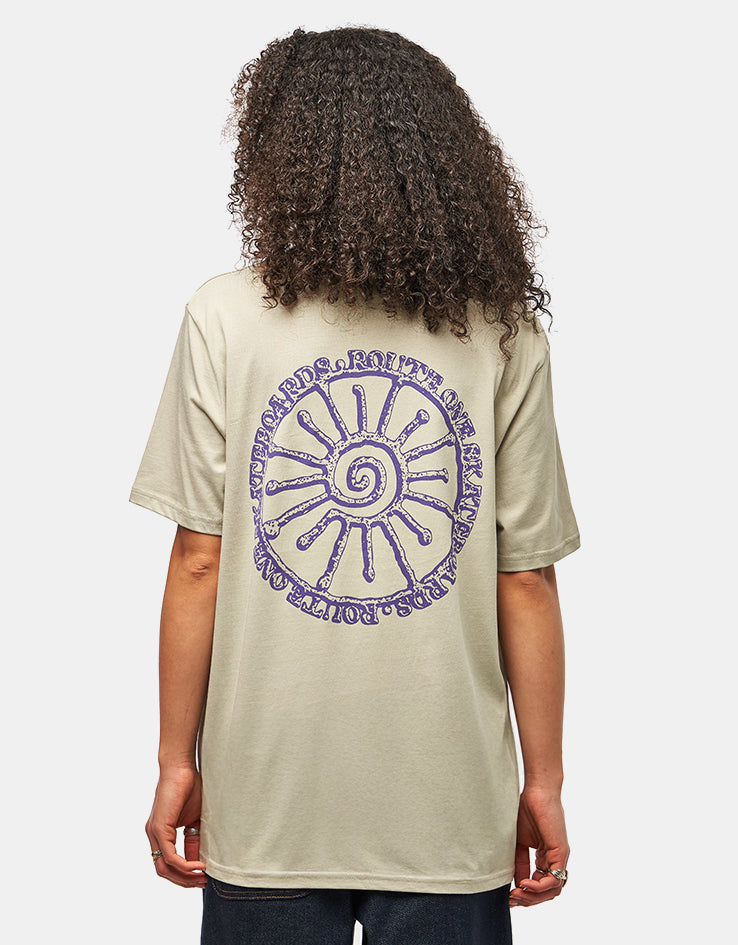 Route One Scaphe Organic T-Shirt - Stone