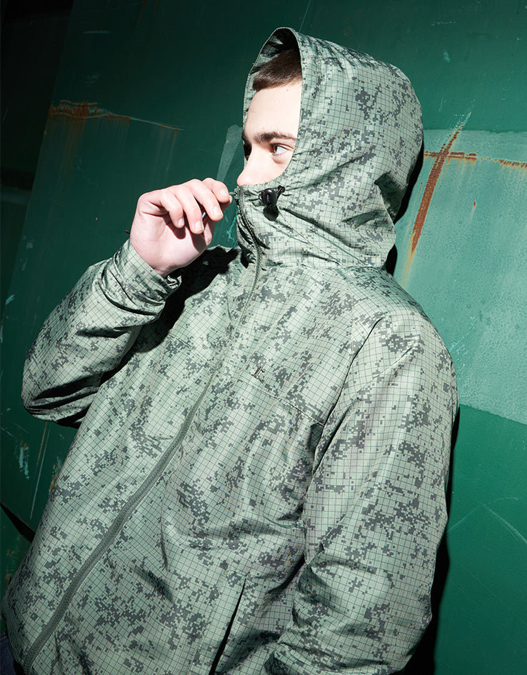 Route One Windbreaker Jacket - Digi Camo (Green)