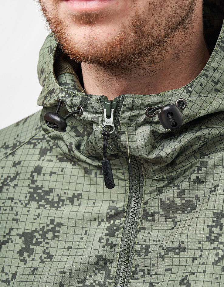 Route One Windbreaker Jacket - Digi Camo (Green)