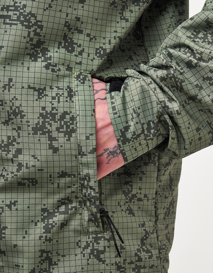Route One Windbreaker Jacket - Digi Camo (Green)