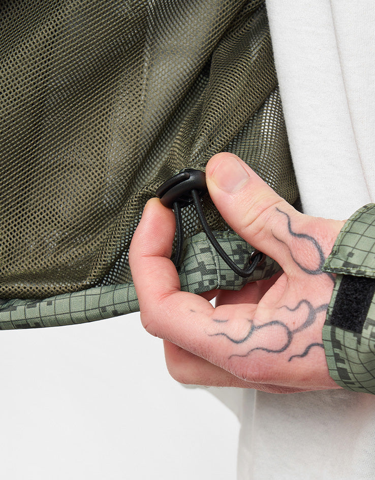 Route One Windbreaker Jacket - Digi Camo (Green)