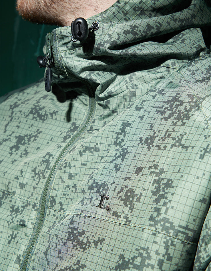 Route One Windbreaker Jacket - Digi Camo (Green)