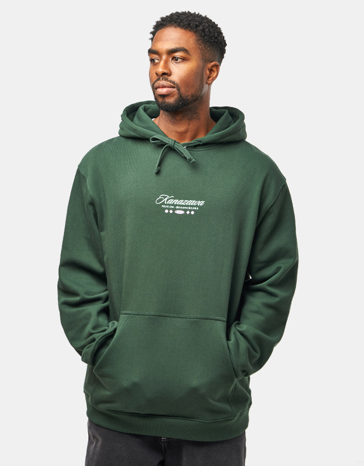 Route One Zen Garden Heavyweight Hoodie - Forest Green