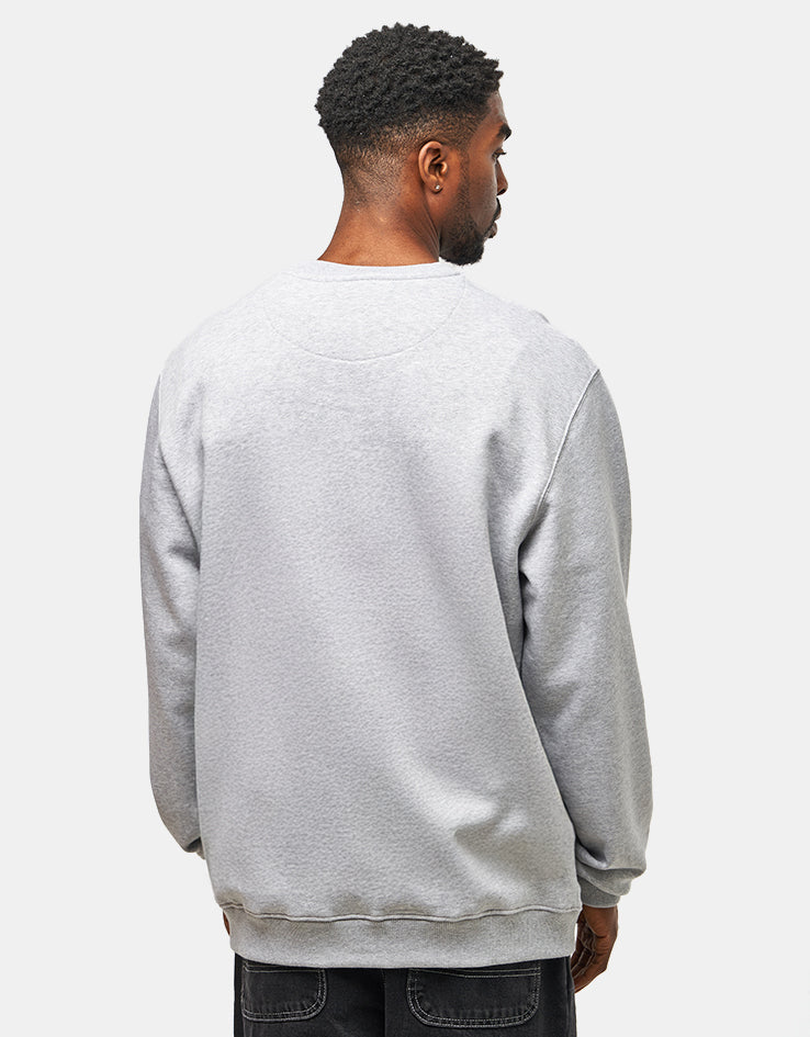 Route One Crawling Tiger Heavyweight Sweatshirt - Heather Grey