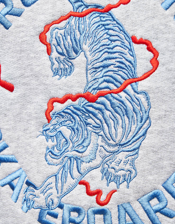 Route One Crawling Tiger Heavyweight Sweatshirt - Heather Grey