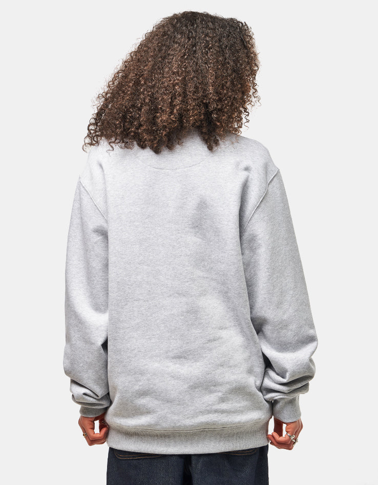 Route One Crawling Tiger Heavyweight Sweatshirt - Heather Grey