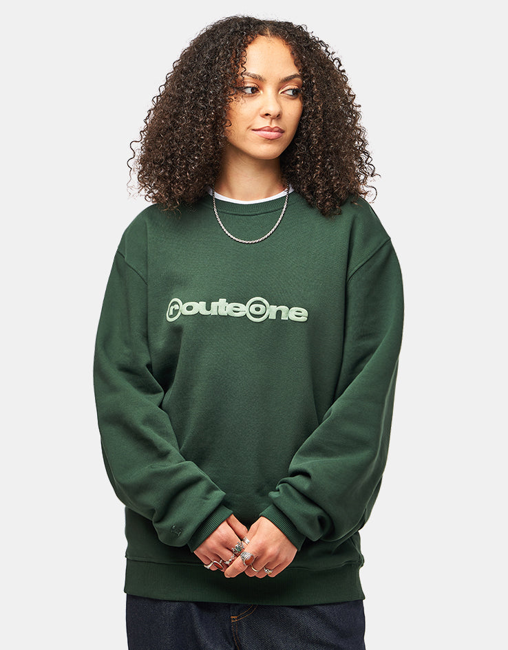 Route One Corp Heavyweight Sweatshirt - Forest Green