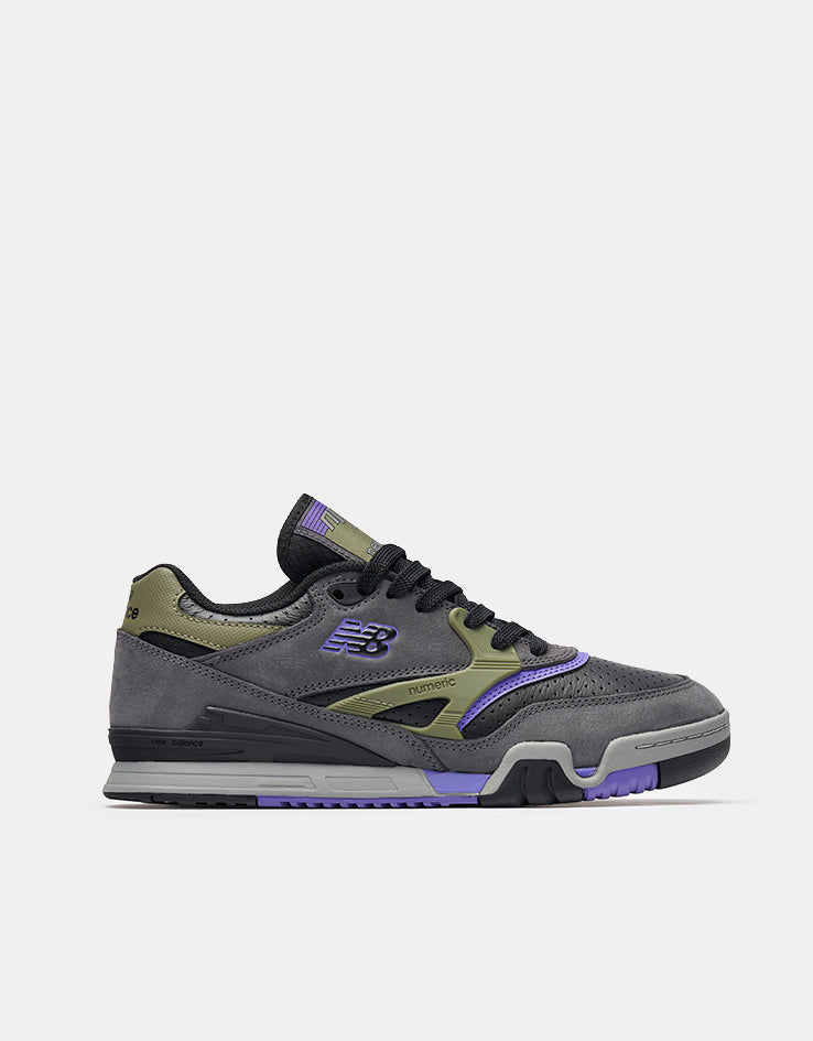 New Balance Numeric 770 Skate Shoes - Grey/Olive Purple-Black