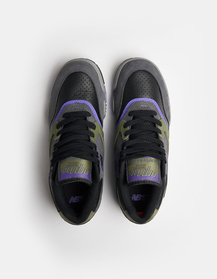 New Balance Numeric 770 Skate Shoes - Grey/Olive Purple-Black