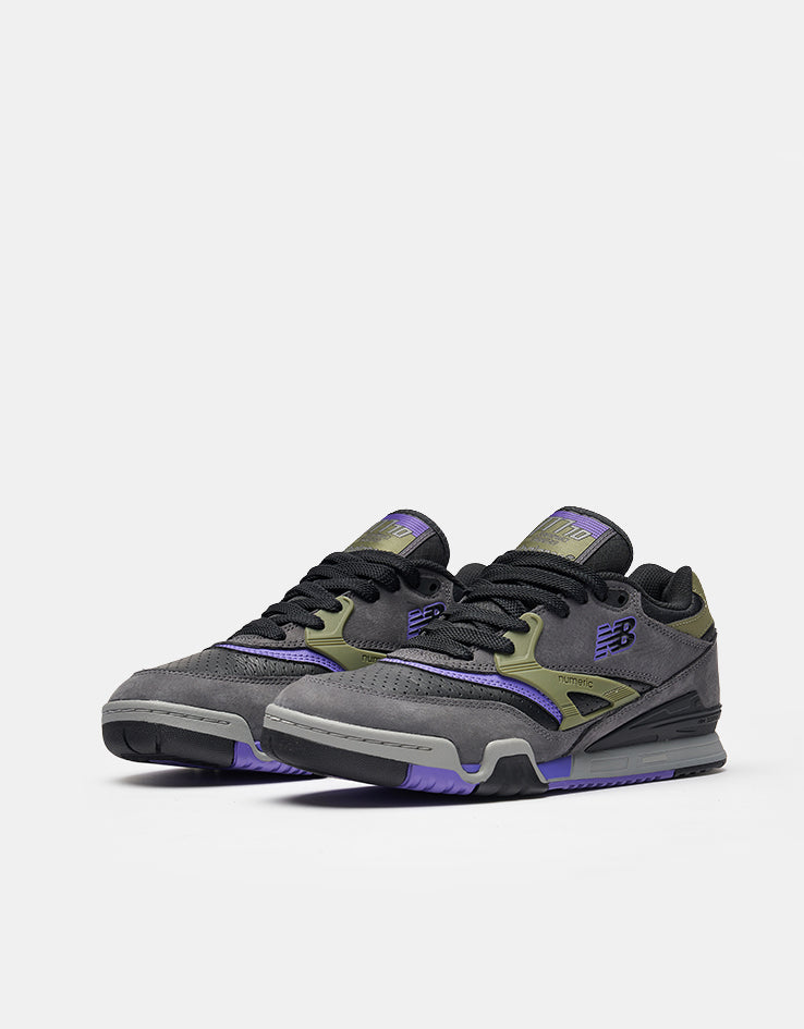 New Balance Numeric 770 Skate Shoes - Grey/Olive Purple-Black