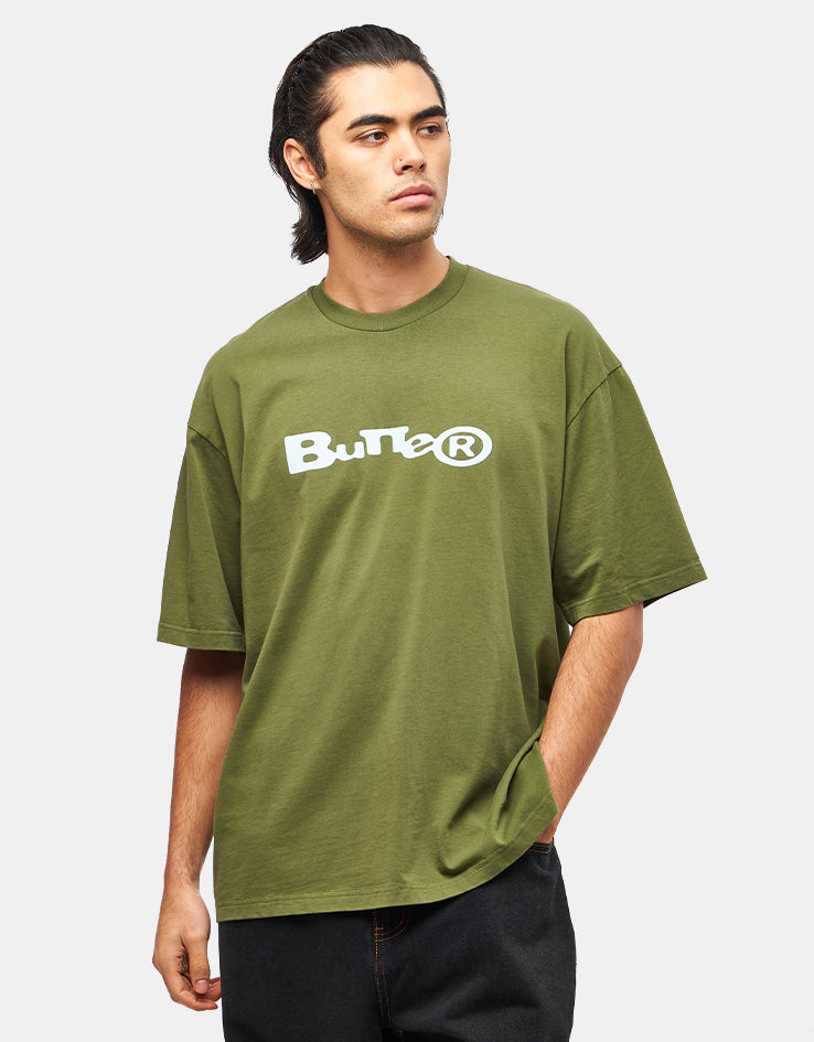 Butter Goods Registered T-Shirt - Washed Army