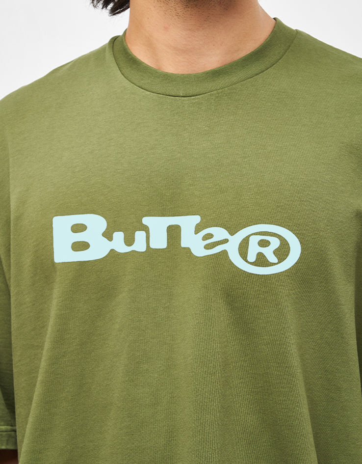 Butter Goods Registered T-Shirt - Washed Army