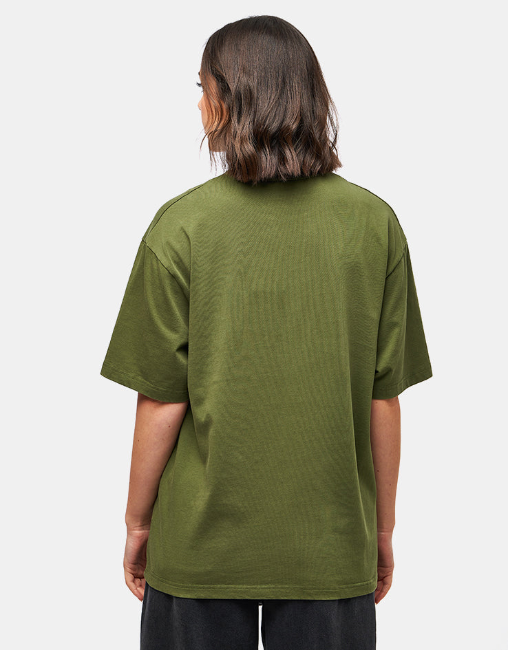 Butter Goods Registered T-Shirt - Washed Army