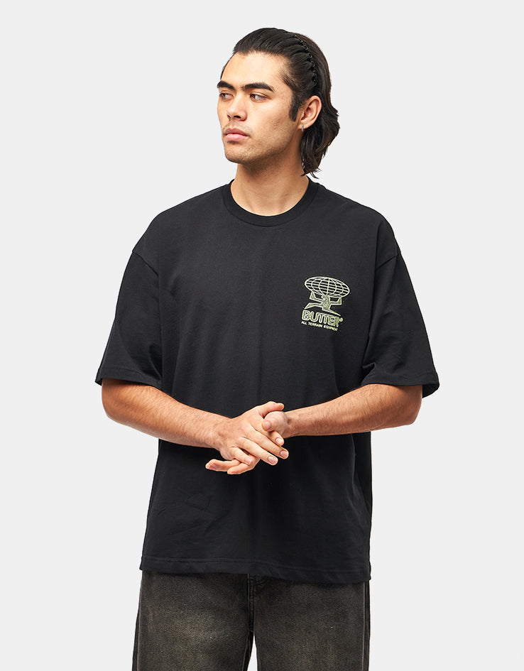 Butter Goods All Terrain Equipment T-Shirt - Black