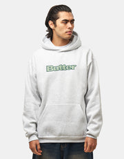 Butter Goods Textured Logo Pullover Hoodie - Ash