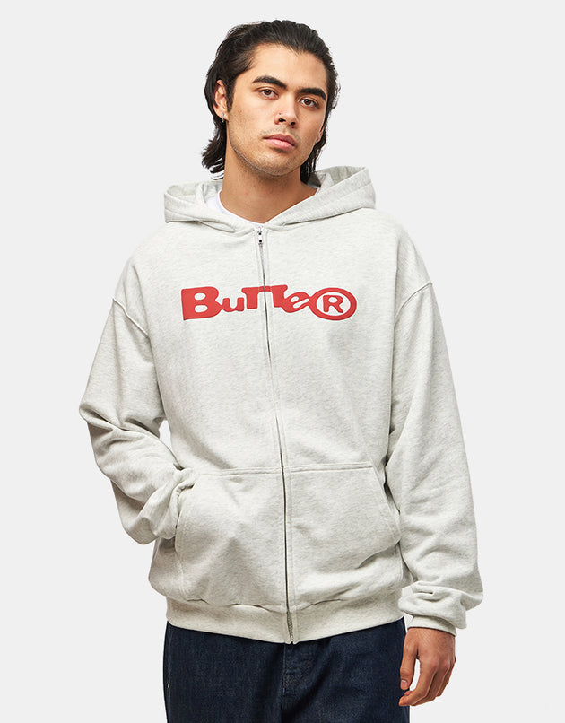 Butter Goods Registered Zip-Thru Hoodie - Ash