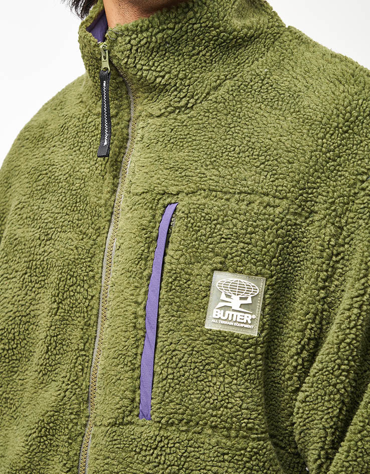 Butter Goods Terrain Highpile Fleece - Moss