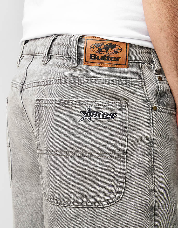 Butter Goods Racer Denim Jeans - Grey Wash
