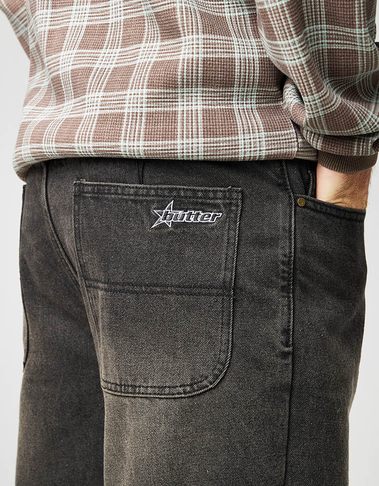 Butter Goods Racer Denim Jeans - Faded Black