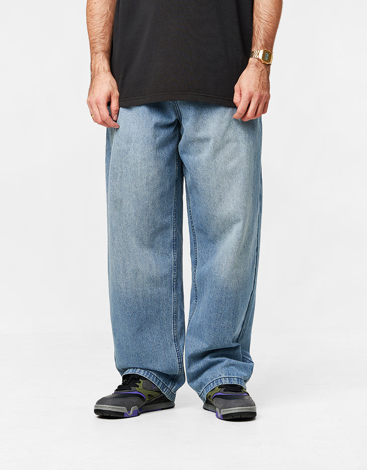 Butter Goods Blotch Denim Jeans - Streaky Blue