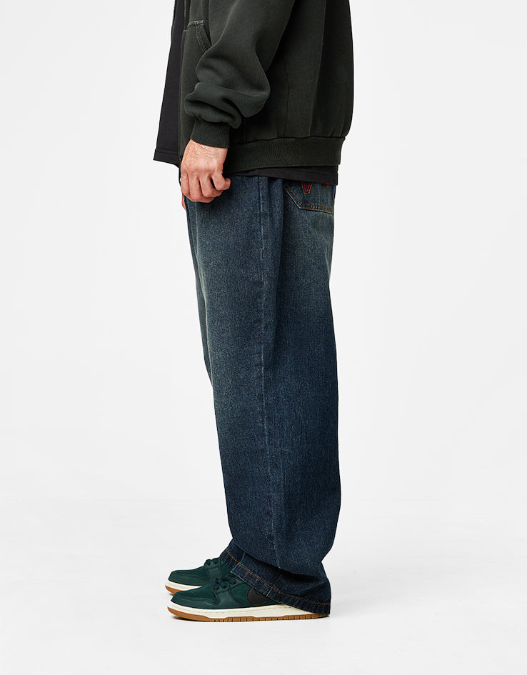 Butter Goods Blotch Denim Jeans - Streaky Navy