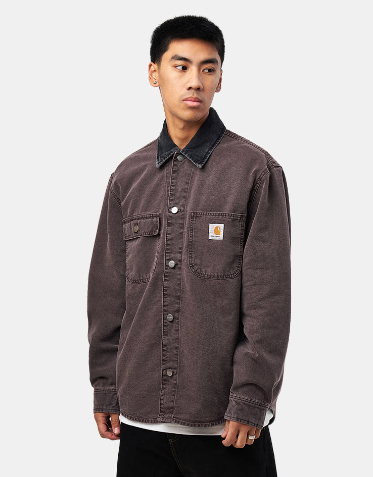 Carhartt WIP Mitch Shirt Jacket - Palisander/Black (Dusky Canvas)