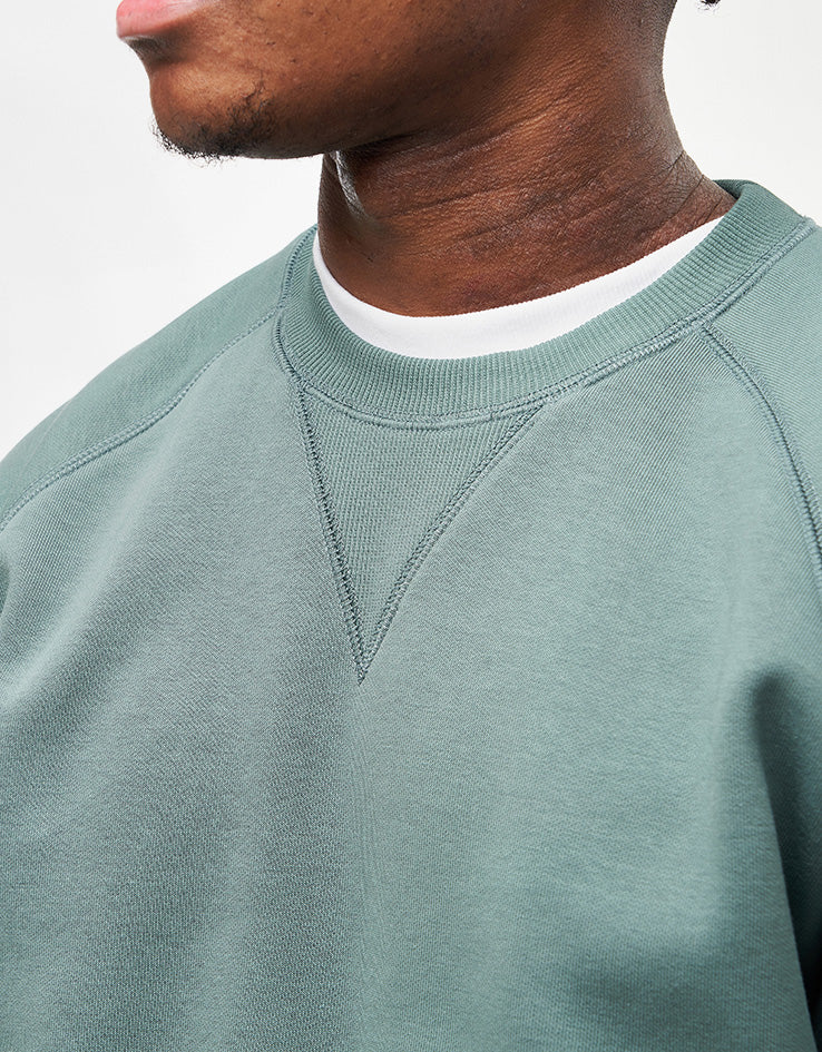 Carhartt WIP Chase Sweat - Velvet Green/Gold