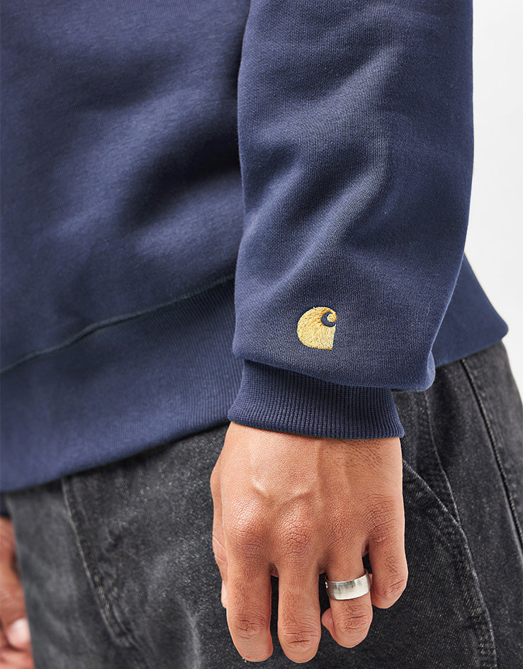 Carhartt WIP Chase Sweat - Jupiter/Gold