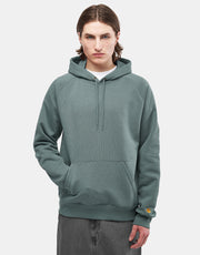 Carhartt WIP Hooded Chase Sweat - Velvet Green/Gold
