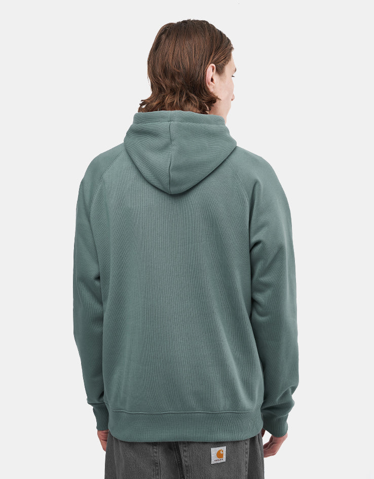 Carhartt WIP Hooded Chase Sweat - Velvet Green/Gold