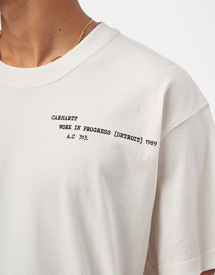 Carhartt WIP S/S Punched T-Shirt - Wax