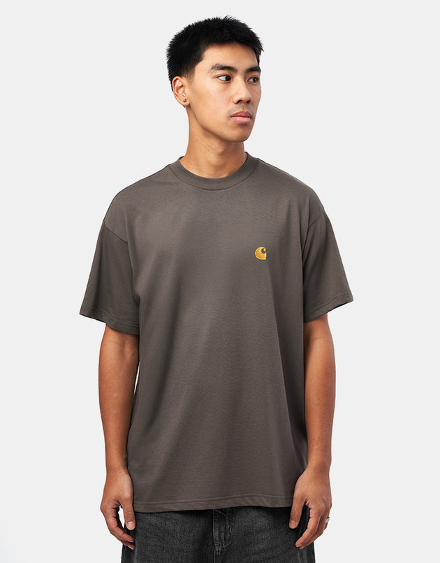 Carhartt WIP S/S Chase T-Shirt - Porphyry/Gold