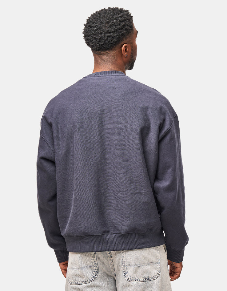 HUF Worldwide Clothiers Crewneck - Navy