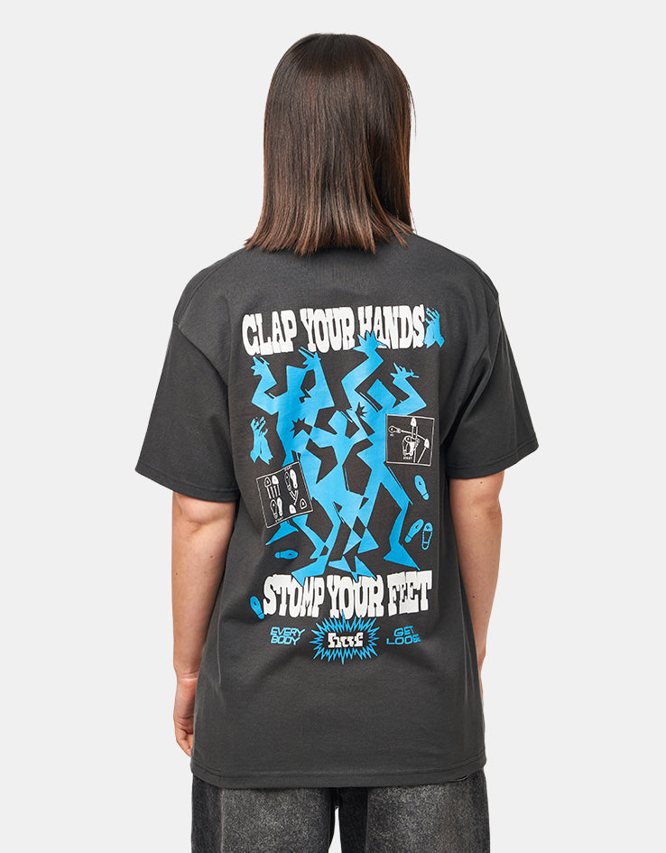 HUF Everybody Get Loose T-Shirt - Vintage Black