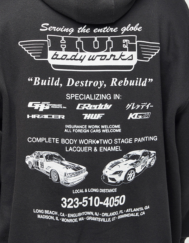 HUF x GReddy Body Works Pullover Hoodie - Black