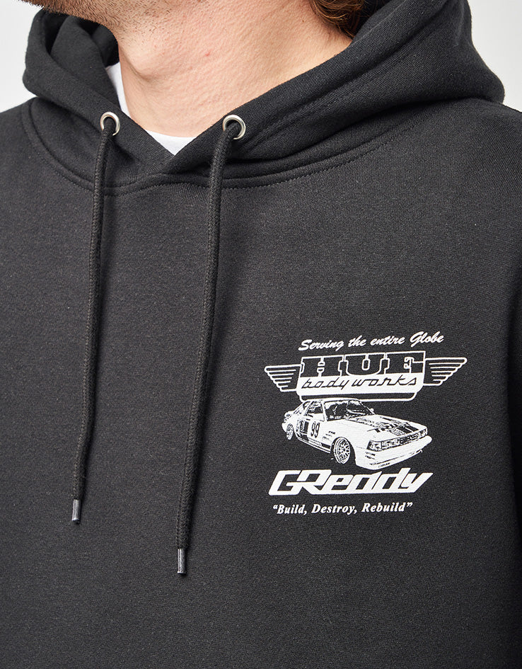 HUF x GReddy Body Works Pullover Hoodie - Black