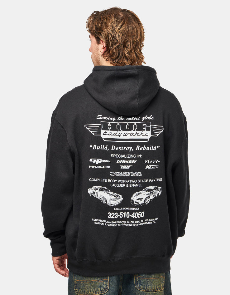 HUF x GReddy Body Works Pullover Hoodie - Black