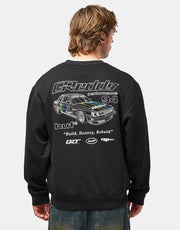 HUF x GReddy Retro Mod Crew - Black