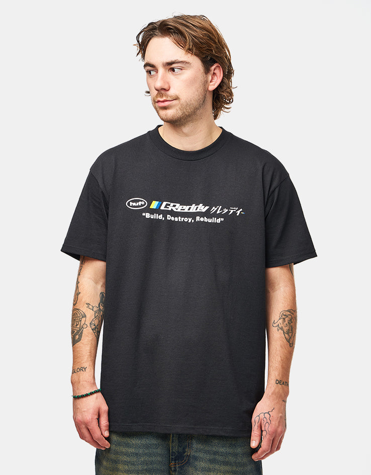 HUF x GReddy Motors T-Shirt - Black