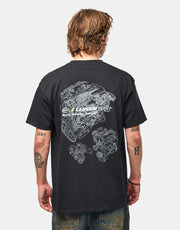HUF x GReddy Motors T-Shirt - Black