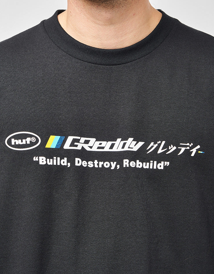 HUF x GReddy Motors T-Shirt - Black